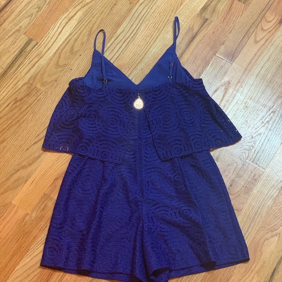 Lilly Pulitzer Caia Romper Mystical Knotty Lace - Picture 5 of 8